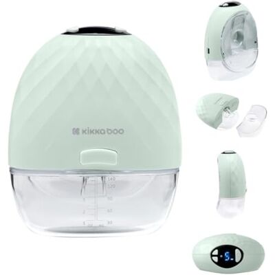 Kikka Boo Kikkaboo Winnie draagbare elektrische borstkolf, inhoud 140 ml, geheugenfunctie, kleur: groen Kikka Boo Kikkaboo Winnie draagbare elektrische borstkolf, inhoud 140 ml, geheugenfunctie, kleur: groen