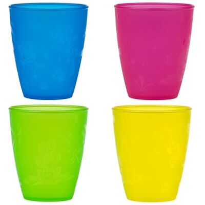 Nuby Nûby drinkbeker van PP, meerkleurig 4 Stuk multicolor Nuby Nûby drinkbeker van PP, meerkleurig 4 Stuk multicolor