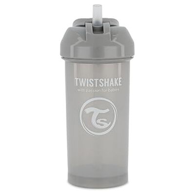 Twistshake Straw Cup drinkbeker met rietje, lekvrij, 360 ml, trainingmok voor baby's met zacht siliconen rietje, ergonomisch, BPA-vrij, 6 maanden en meer, pastelgrijs Twistshake Straw Cup drinkbeker met rietje, lekvrij, 360 ml, trainingmok voor baby's met zacht siliconen rietje, ergonomisch, BPA-vrij, 6 maanden en meer, pastelgrijs