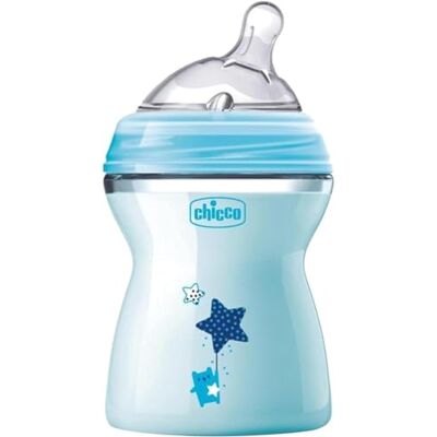 Chicco Zuigfles Natural Feeling Baby 2+ Maanden Anti-Koliek Ventiel Natuurlijke en Instinctieve Voeding 250 ml Blauw Chicco Zuigfles Natural Feeling Baby 2+ Maanden Anti-Koliek Ventiel Natuurlijke en Instinctieve Voeding 250 ml Blauw