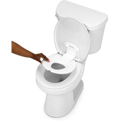 Ingenuity Flip & Sit potje voor netheidstraining, semi-permanente zitting Geschikt voor ronde en langwerpige toiletten, 18-60 maanden, tot 22 kg Ingenuity Flip & Sit potje voor netheidstraining, semi-permanente zitting Geschikt voor ronde en langwerpige toiletten, 18-60 maanden, tot 22 kg