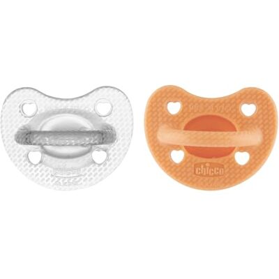 Chicco Physioform van luxe rubber, siliconen fopspeen 6-16 maanden, zachte en delicate stickers, ondersteunt de fysiologische ademhaling en bevordert de goede ontwikkeling van de mond, 2 stuks, meisjes Chicco Physioform van luxe rubber, siliconen fopspeen 6-16 maanden, zachte en delicate stickers, ondersteunt de fysiologische ademhaling en bevordert de goede ontwikkeling van de mond, 2 stuks, meisjes