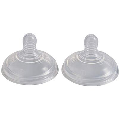 Tommee Tippee Geavanceerde anti-koliek langzame stroom spenen set van 2 2 stuks Tommee Tippee Geavanceerde anti-koliek langzame stroom spenen set van 2 2 stuks