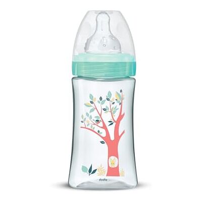 Dodie Anti-koliek Initiation+, Valentijnsgroen, 270 ml, 0-6 maanden, ronde speen, debiet 2 Dodie Anti-koliek Initiation+, Valentijnsgroen, 270 ml, 0-6 maanden, ronde speen, debiet 2