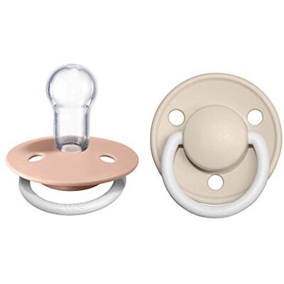 Bibs Fopspeen van Lux, 2 stuks, BPA-vrij, ronde fopspeen. Siliconen, éénheidsmaat, Blush Nacht / Vanilla nacht Bibs Fopspeen van Lux, 2 stuks, BPA-vrij, ronde fopspeen. Siliconen, éénheidsmaat, Blush Nacht / Vanilla nacht