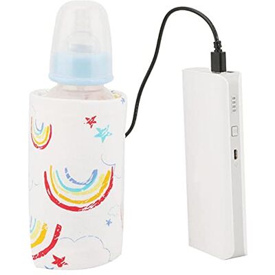 Zerodis Baby Cartoon Draagbare Flessenwarmer Reizen Isolatie Cover Voor Thuis (Regenboog) Zerodis Baby Cartoon Draagbare Flessenwarmer Reizen Isolatie Cover Voor Thuis (Regenboog)