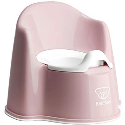 BabyBjörn Stoelpot, pastelroze/wit, 1 stuk (1 stuk) BabyBjörn Stoelpot, pastelroze/wit, 1 stuk (1 stuk)