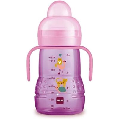 MAM Mok Trainer, 4+ maanden, 220 ml, Roze MAM Mok Trainer, 4+ maanden, 220 ml, Roze