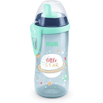 NUK Kiddy Cup Night Toddler Cup 12 maanden 300 ml lekvrije geharde uitloop Glow in the Dark clip en beschermkap BPA-vrij blauw NUK Kiddy Cup Night Toddler Cup 12 maanden 300 ml lekvrije geharde uitloop Glow in the Dark clip en beschermkap BPA-vrij blauw