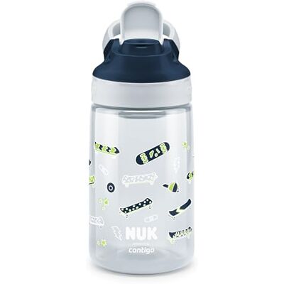 NUK By Contigo Easy Sip Cup drinkfles voor kinderen (vanaf 4 jaar), lekvrij, van duurzaam Tritan, BPA-vrij, vaatwasmachinebestendig, 420 ml NUK By Contigo Easy Sip Cup drinkfles voor kinderen (vanaf 4 jaar), lekvrij, van duurzaam Tritan, BPA-vrij, vaatwasmachinebestendig, 420 ml