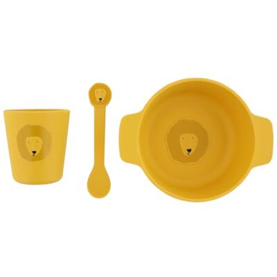 Trixie Baby Siliconen maaltijdset voor baby's en kinderen, 3-delige serviesset (kom, beker, lepel) (Mr. Leeuw), 96-43X Trixie Baby Siliconen maaltijdset voor baby's en kinderen, 3-delige serviesset (kom, beker, lepel) (Mr. Leeuw), 96-43X