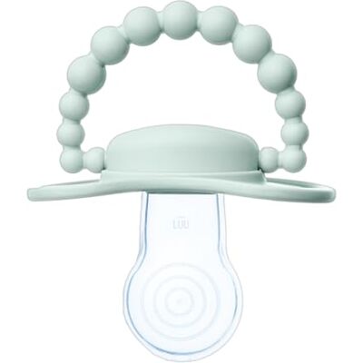 LUU Fopspeen 6+ mc-y Babyfopspeen van medische siliconen, bevordert de juiste ontwikkeling van mond en tanden, geschikt voor borstvoeding, BPA-vrij bevroren salie LUU Fopspeen 6+ mc-y Babyfopspeen van medische siliconen, bevordert de juiste ontwikkeling van mond en tanden, geschikt voor borstvoeding, BPA-vrij bevroren salie