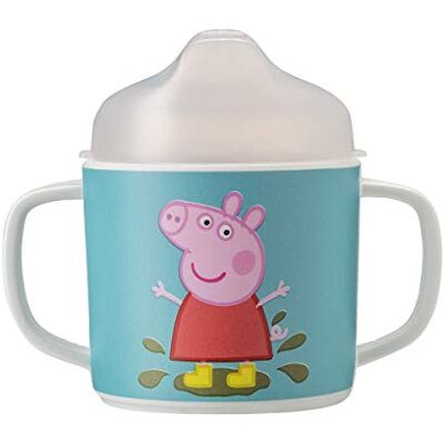 Peppa Pig Petit Jour Paris PI904K beker met twee handgrepen, antislip Peppa Pig Petit Jour Paris PI904K beker met twee handgrepen, antislip