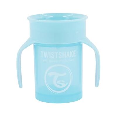 Twistshake 360 leerbekers voor baby's, 230 ml, lekvrije drinkbeker voor baby's, 360 graden rand, lekvrij, ergonomisch, BPA-vrije kinderbeker, leerbeker voor baby's, blauw Twistshake 360 leerbekers voor baby's, 230 ml, lekvrije drinkbeker voor baby's, 360 graden rand, lekvrij, ergonomisch, BPA-vrije kinderbeker, leerbeker voor baby's, blauw