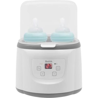 Ciounmb 6-in-1 babyflessenwarmer: sterilisator, flessenwarmer, flessenwarmer, flessenwarmer, flessenwarmer, flessenwarmer, ontdooien, met lcd-display en 24-uurs timer Ciounmb 6-in-1 babyflessenwarmer: sterilisator, flessenwarmer, flessenwarmer, flessenwarmer, flessenwarmer, flessenwarmer, ontdooien, met lcd-display en 24-uurs timer
