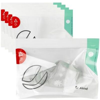 Jane Jané 5 stuks microgolfsterilisatorzakken, herbruikbaar, stoomsteriliseert in 3 minuten Jane Jané 5 stuks microgolfsterilisatorzakken, herbruikbaar, stoomsteriliseert in 3 minuten
