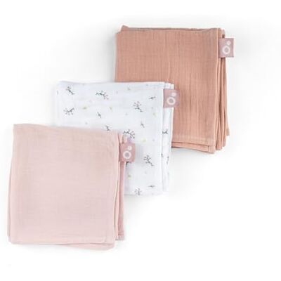 Doomoo Lovely Babyluiers, 70 x 70 cm, 3 stuks, ultrazacht, veelzijdig inzetbaar, zeer absorberend, machinewasbaar, vierkant, katoen, baby, roze Doomoo Lovely Babyluiers, 70 x 70 cm, 3 stuks, ultrazacht, veelzijdig inzetbaar, zeer absorberend, machinewasbaar, vierkant, katoen, baby, roze