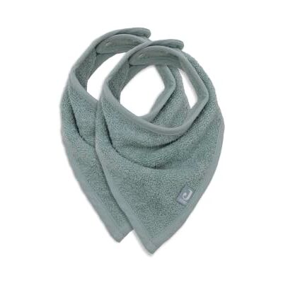 Jollein Babyslabbetjes, bandana, zeegroen, 100% katoen, met sluiting, babyslabbetjes, 2 stuks Jollein Babyslabbetjes, bandana, zeegroen, 100% katoen, met sluiting, babyslabbetjes, 2 stuks