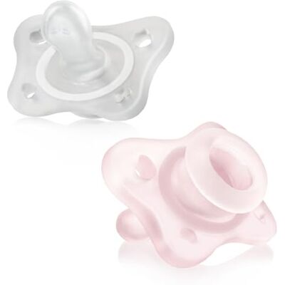 Chicco Fysiovorm siliconen fopspeen 0-2 maanden, 2 stuks, set stickers 0-2 maanden, ondersteunt de fysiologische ademhaling en bevordert de juiste ontwikkeling van de mond, zacht en duurzaam Chicco Fysiovorm siliconen fopspeen 0-2 maanden, 2 stuks, set stickers 0-2 maanden, ondersteunt de fysiologische ademhaling en bevordert de juiste ontwikkeling van de mond, zacht en duurzaam
