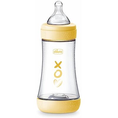 Chicco PERFECT Antikoliek babyfles, 240 ml, medium debiet 2 maanden + met zachte siliconen zuiger, biofunctionele fles met Intui-flow systeem, 240 ml, beige, neutraal Chicco PERFECT Antikoliek babyfles, 240 ml, medium debiet 2 maanden + met zachte siliconen zuiger, biofunctionele fles met Intui-flow systeem, 240 ml, beige, neutraal