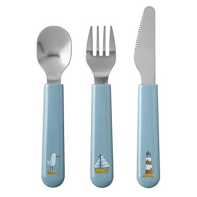 Mepal Kinderbestek Mio 3-delig Babyservies Bestekset Vanaf 12 maanden Inclusief mes, vork en lepel Set van 3 – Sailors Bay Mepal Kinderbestek Mio 3-delig Babyservies Bestekset Vanaf 12 maanden Inclusief mes, vork en lepel Set van 3 – Sailors Bay
