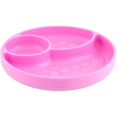 Chicco Bord met zuignap voor baby's, gemaakt van siliconen, zacht en duurzaam, geschikt voor vaatwasser en magnetron vanaf 12 maanden, roze Chicco Bord met zuignap voor baby's, gemaakt van siliconen, zacht en duurzaam, geschikt voor vaatwasser en magnetron vanaf 12 maanden, roze