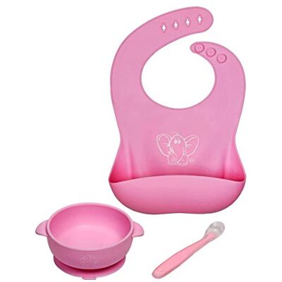 Kibi Store Kibi Set van 3 waterdichte siliconen slabbetjes, gemakkelijk te reinigen! Zachte en comfortabele slabbetjes ter bescherming tegen vlekken, siliconen slabbetje Kibi Store Kibi Set van 3 waterdichte siliconen slabbetjes, gemakkelijk te reinigen! Zachte en comfortabele slabbetjes ter bescherming tegen vlekken, siliconen slabbetje