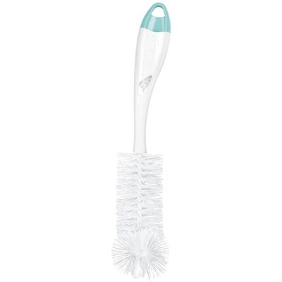 NUK 2-in-1 flessenborstel met geïntegreerde fopspeenborstel, met ergonomische handgreep, voor flessen en fopspenen, 1 stuk NUK 2-in-1 flessenborstel met geïntegreerde fopspeenborstel, met ergonomische handgreep, voor flessen en fopspenen, 1 stuk