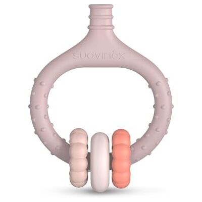 Suavinex , Babybijtmassageapparaat, bijtring, ontlast en kalmeert het tandvlees, met reliëf, ergonomisch, licht, vaatwasmachinebestendig, +0 maanden, roze Suavinex , Babybijtmassageapparaat, bijtring, ontlast en kalmeert het tandvlees, met reliëf, ergonomisch, licht, vaatwasmachinebestendig, +0 maanden, roze