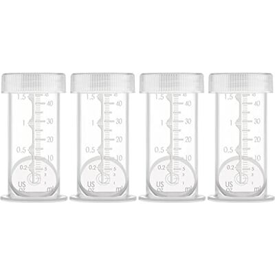 Maymom Boîtes de conservation de 1,5 oz pour le colostrum et le lait maternel ; couvercles étanches pour le stockage au congélateur ou au réfrigérateur ; sans BPA ; 4 pièces par paquet Maymom Boîtes de conservation de 1,5 oz pour le colostrum et le lait maternel ; couvercles étanches pour le stockage au congélateur ou au réfrigérateur ; sans BPA ; 4 pièces par paquet