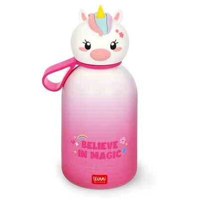 Legami Hot & Cold BFF, Tema Eenhoorn, thermosfles voor kinderen, van dubbellaags 18/8 roestvrij staal met luchtdichte sluiting, houdt 12 uur warm en 24 uur koud, inhoud 310 ml Legami Hot & Cold BFF, Tema Eenhoorn, thermosfles voor kinderen, van dubbellaags 18/8 roestvrij staal met luchtdichte sluiting, houdt 12 uur warm en 24 uur koud, inhoud 310 ml