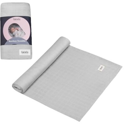 Lionelo Bamboo inbakerdoek XXL mousseline voor baby's, 120 x 120 cm, 100% natuurlijk bamboekatoen, zacht en ademend, antibacterieel, hypoallergeen, temperatuurregulerend, wasbaar, vanaf de geboorte Bambou Naturel Doux et Respirant Antibactérien Hypoalle Lionelo Bamboo inbakerdoek XXL mousseline voor baby's, 120 x 120 cm, 100% natuurlijk bamboekatoen, zacht en ademend, antibacterieel, hypoallergeen, temperatuurregulerend, wasbaar, vanaf de geboorte Bambou Naturel Doux et Respirant Antibactérien Hypoalle