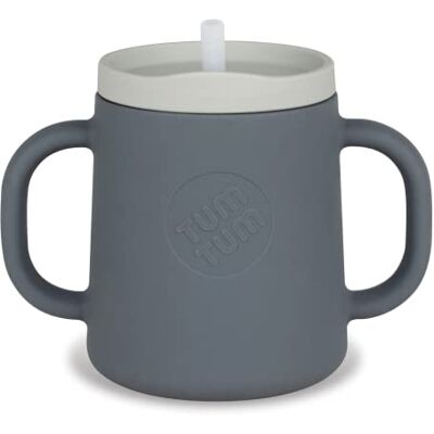 TUM TUM Voedingsdeskundige drinkbeker voor baby's, 180 ml, grijs TUM TUM Voedingsdeskundige drinkbeker voor baby's, 180 ml, grijs
