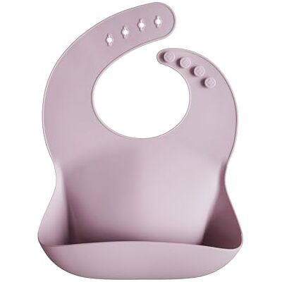 mushie Slabbetje van siliconen, waterdicht, verstelbaar, gemakkelijk afwasbaar, verstelbaar in 4 maten, met diep voorvak, 100% BPA- en ftalaatvrij, Mauve mes. Eén maat mushie Slabbetje van siliconen, waterdicht, verstelbaar, gemakkelijk afwasbaar, verstelbaar in 4 maten, met diep voorvak, 100% BPA- en ftalaatvrij, Mauve mes. Eén maat