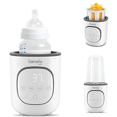 Lionelo Thermup 2.0 Snelle flessenwarmer, 5-in-1, elektrische flessenwarmer en kleine pot, ontdooien, sterilisator 100 °C, automatische uitschakeling, touchscreen, BPA-vrij, voor thuisgebruik Lionelo Thermup 2.0 Snelle flessenwarmer, 5-in-1, elektrische flessenwarmer en kleine pot, ontdooien, sterilisator 100 °C, automatische uitschakeling, touchscreen, BPA-vrij, voor thuisgebruik