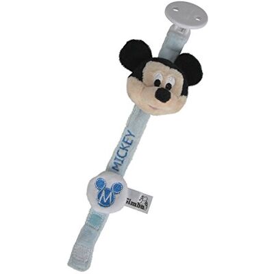 Simba 6315874807 Disney Mickey Mouse fopspeenhouder, 20 cm, blauw Simba 6315874807 Disney Mickey Mouse fopspeenhouder, 20 cm, blauw