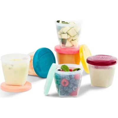 Babymoov Babybol, 6 stuks luchtdichte voorraadpotten van 250 ml Babymoov Babybol, 6 stuks luchtdichte voorraadpotten van 250 ml