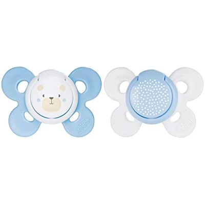 Chicco 74931210000 Physio Comfort siliconen fopspeen blauw 0-6 m Chicco 74931210000 Physio Comfort siliconen fopspeen blauw 0-6 m