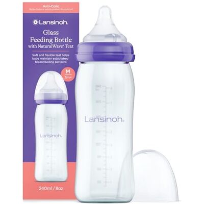 Lansinoh I Natural Wave glazen fles 240 ml Lansinoh I Natural Wave glazen fles 240 ml