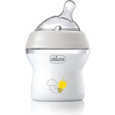 Chicco Natural Feeling Anti-koliek-fles 0 m plus 150 ml fles met siliconen speen langzame stroom nieuwe kleur Chicco Natural Feeling Anti-koliek-fles 0 m plus 150 ml fles met siliconen speen langzame stroom nieuwe kleur