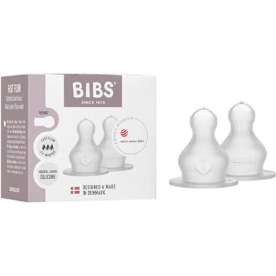 Bibs Fopspeen van siliconen, vanaf 6 maanden, snelle doorstroming, 2 stuks Geschikt voor borstvoeding Gemaakt in Denemarken Bibs Fopspeen van siliconen, vanaf 6 maanden, snelle doorstroming, 2 stuks Geschikt voor borstvoeding Gemaakt in Denemarken