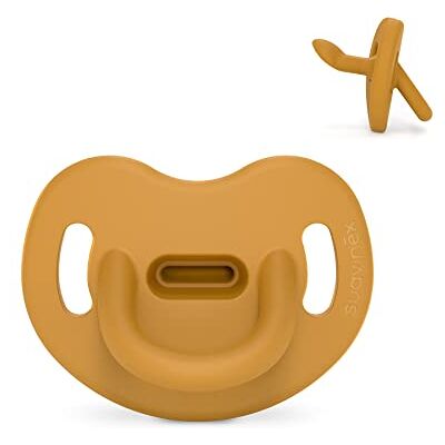 Suavinex , Siliconen fopspeen voor baby's van 0-6 maanden, met anatomische Sx Pro-speen, superzacht en flexibel, ideaal om te slapen, benzine, mosterd Suavinex , Siliconen fopspeen voor baby's van 0-6 maanden, met anatomische Sx Pro-speen, superzacht en flexibel, ideaal om te slapen, benzine, mosterd