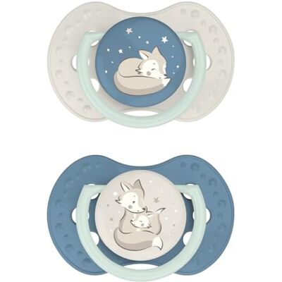 Difrax LOVI Dynamische fopspeen voor baby's – lichtgevende fopspeen – 0 tot 3 maanden – jongens – gemakkelijk te accepteren, BPA-vrij, hoogwaardige en duurzame siliconen Difrax LOVI Dynamische fopspeen voor baby's – lichtgevende fopspeen – 0 tot 3 maanden – jongens – gemakkelijk te accepteren, BPA-vrij, hoogwaardige en duurzame siliconen