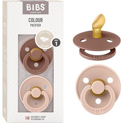 Bibs Colour Fopspeen, set van 2, BPA-vrij, kaakvriendelijke vorm, natuurlijk rubber/latex, gemaakt in Denemarken. 0-6 maanden, Woodchuck/Blush motief Bibs Colour Fopspeen, set van 2, BPA-vrij, kaakvriendelijke vorm, natuurlijk rubber/latex, gemaakt in Denemarken. 0-6 maanden, Woodchuck/Blush motief