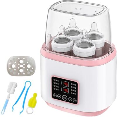 Leikurvo 8-in-1 flessenwarmer voor baby's, snelsterilisator voor flessen, flessenwarmer, flessenwarmer, flessenwarmer, flessenwarmer, flessenwarmer, flessenwarmer, met lcd-display, BPA-vrij, roze Leikurvo 8-in-1 flessenwarmer voor baby's, snelsterilisator voor flessen, flessenwarmer, flessenwarmer, flessenwarmer, flessenwarmer, flessenwarmer, flessenwarmer, met lcd-display, BPA-vrij, roze