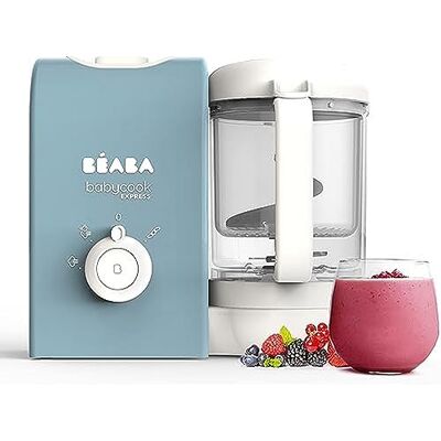 Béaba BEABA, Babycook Express, 4-in-1 babyrobot, mixer-koker, 15 minuten Express koken, op maat maken, zacht en gezond stomen, ontdooien, homogene textuur, capaciteit 1250 ml, saliegroen Béaba BEABA, Babycook Express, 4-in-1 babyrobot, mixer-koker, 15 minuten Express koken, op maat maken, zacht en gezond stomen, ontdooien, homogene textuur, capaciteit 1250 ml, saliegroen