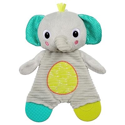 Bright Starts Snuggle & Teethe Bijtspeelgoed, pluche, BPA-vrij, olifant Bright Starts Snuggle & Teethe Bijtspeelgoed, pluche, BPA-vrij, olifant