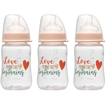 nip 3 x 260 ml fles met zuignap M melk 0-12 maanden nip 3 x 260 ml fles met zuignap M melk 0-12 maanden