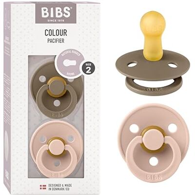 Bibs Colour fopspeen Set van 2 fopspenen. Bisfenol A-vrij, ronde speen. Natuurlijk rubberlatex, gemaakt in Denemarken. Maat 2 (2 stuks), Dark Oak/Blush Bibs Colour fopspeen Set van 2 fopspenen. Bisfenol A-vrij, ronde speen. Natuurlijk rubberlatex, gemaakt in Denemarken. Maat 2 (2 stuks), Dark Oak/Blush