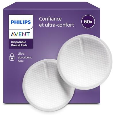 AVENT Philips Borstkompressen SCF254/61 voor dag en nacht, wegwerpbaar, 60 stuks AVENT Philips Borstkompressen SCF254/61 voor dag en nacht, wegwerpbaar, 60 stuks